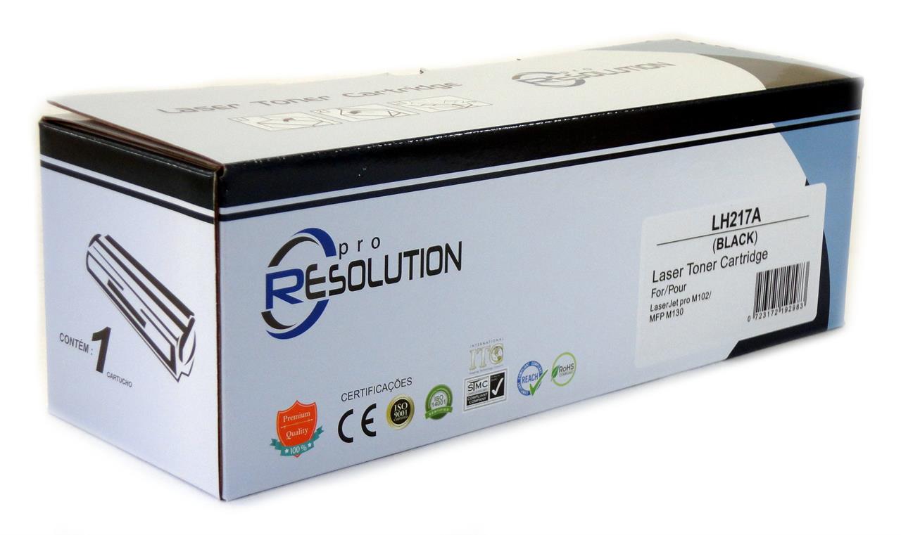 Toner Similar Pro Resolution para Impressoras e Multifuncionais - Toner Resolution CF217A