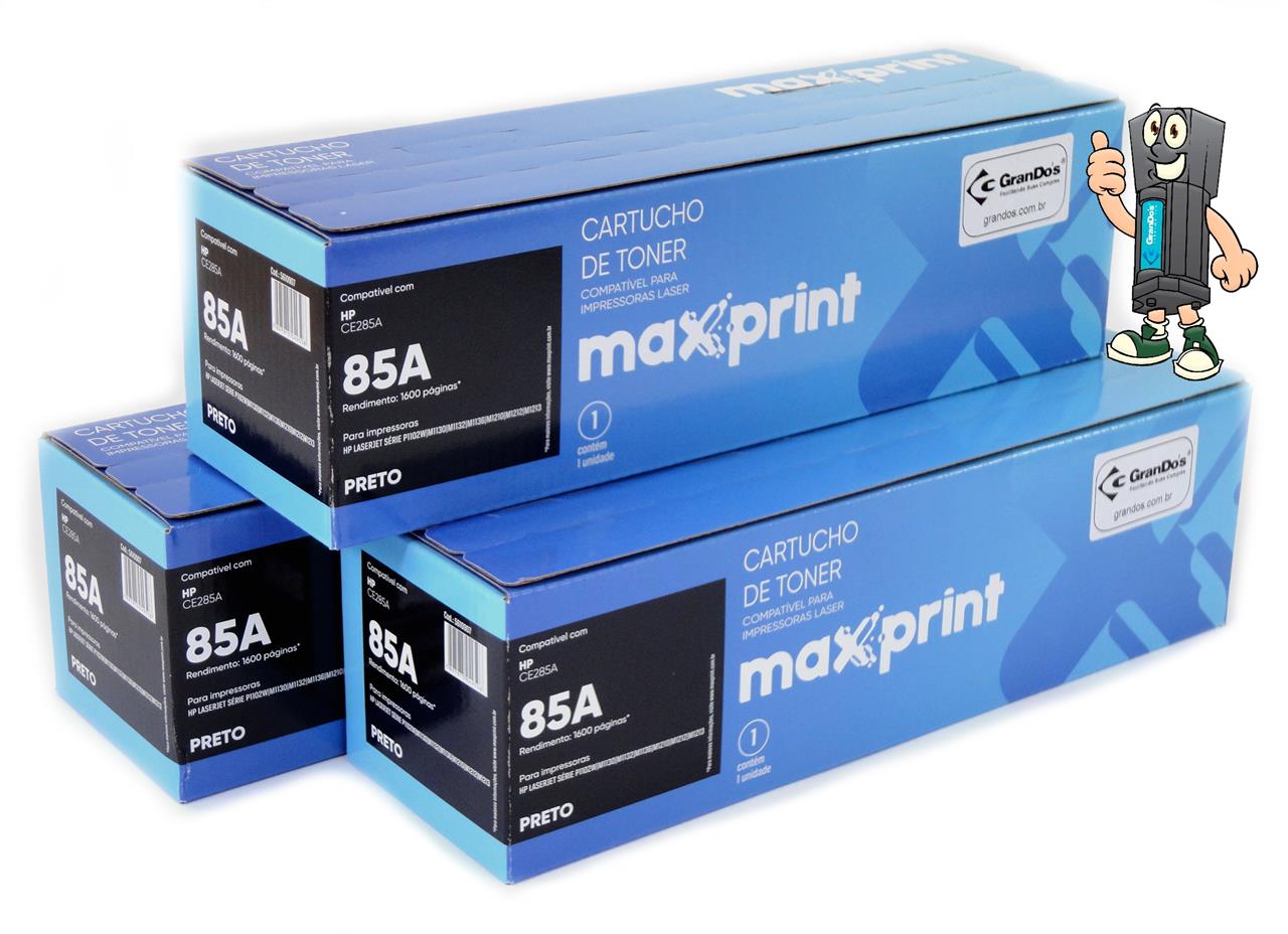 Toner Maxprint CE285A na Caixa com 3 Toners