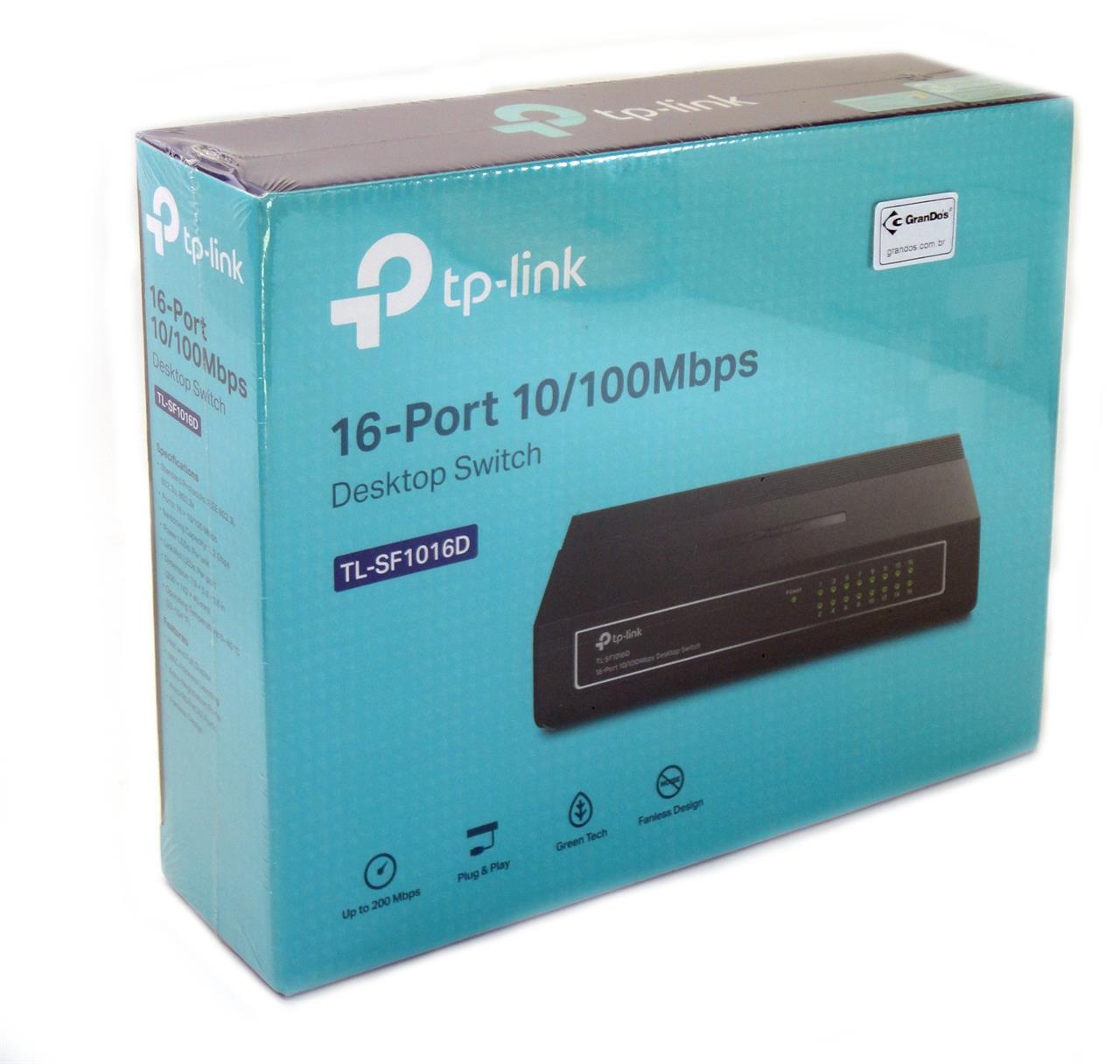 Roteadores e Switch - Switch 16 Portas 10/100 Mbps TP-Link
