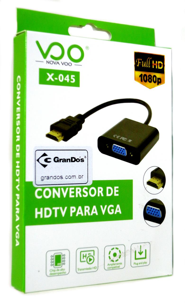 para Conexão - Cabo Conversor HDMI X VGA