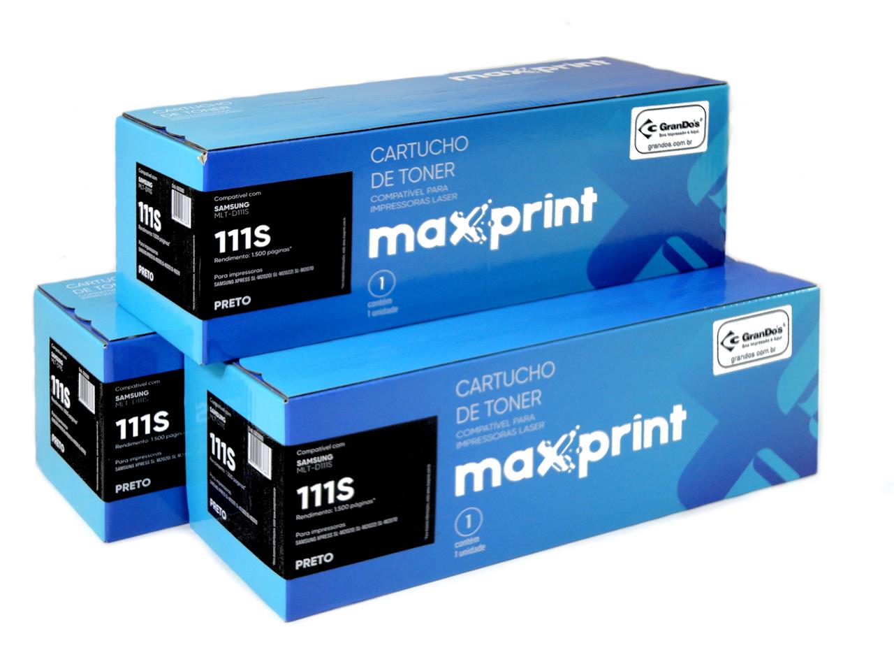 Toner para Samsung - Toner Maxprint MLT-D111S na Caixa com 3 Toners