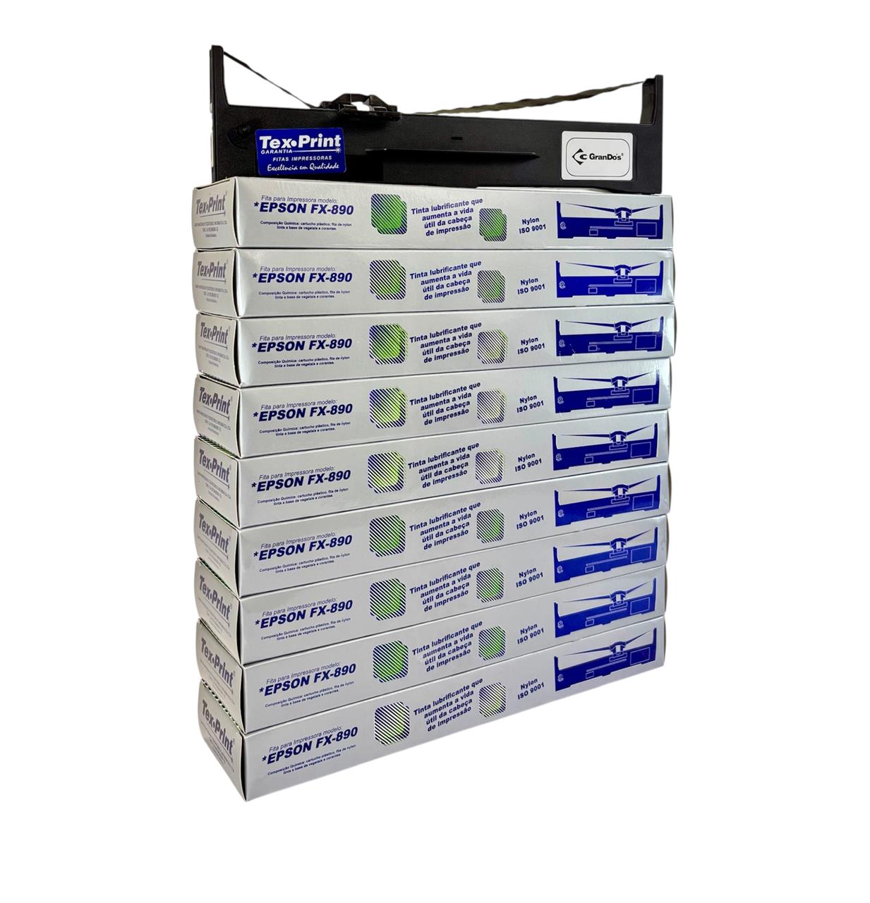 Fita para Epson FX 890 e LQ 590 TexPrint pack com 10 unidades