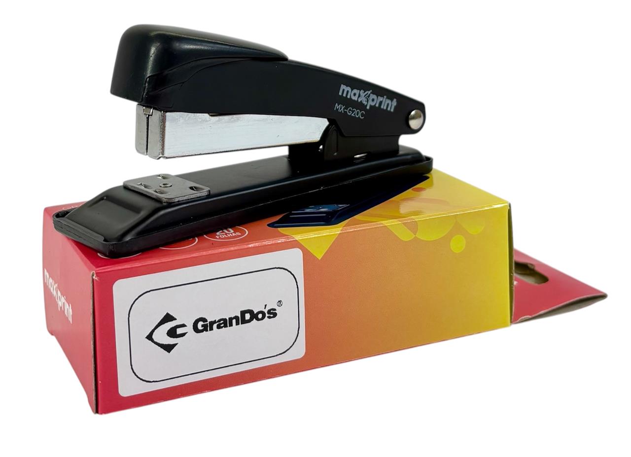 Grampeador Metálico Manual 20 Folhas