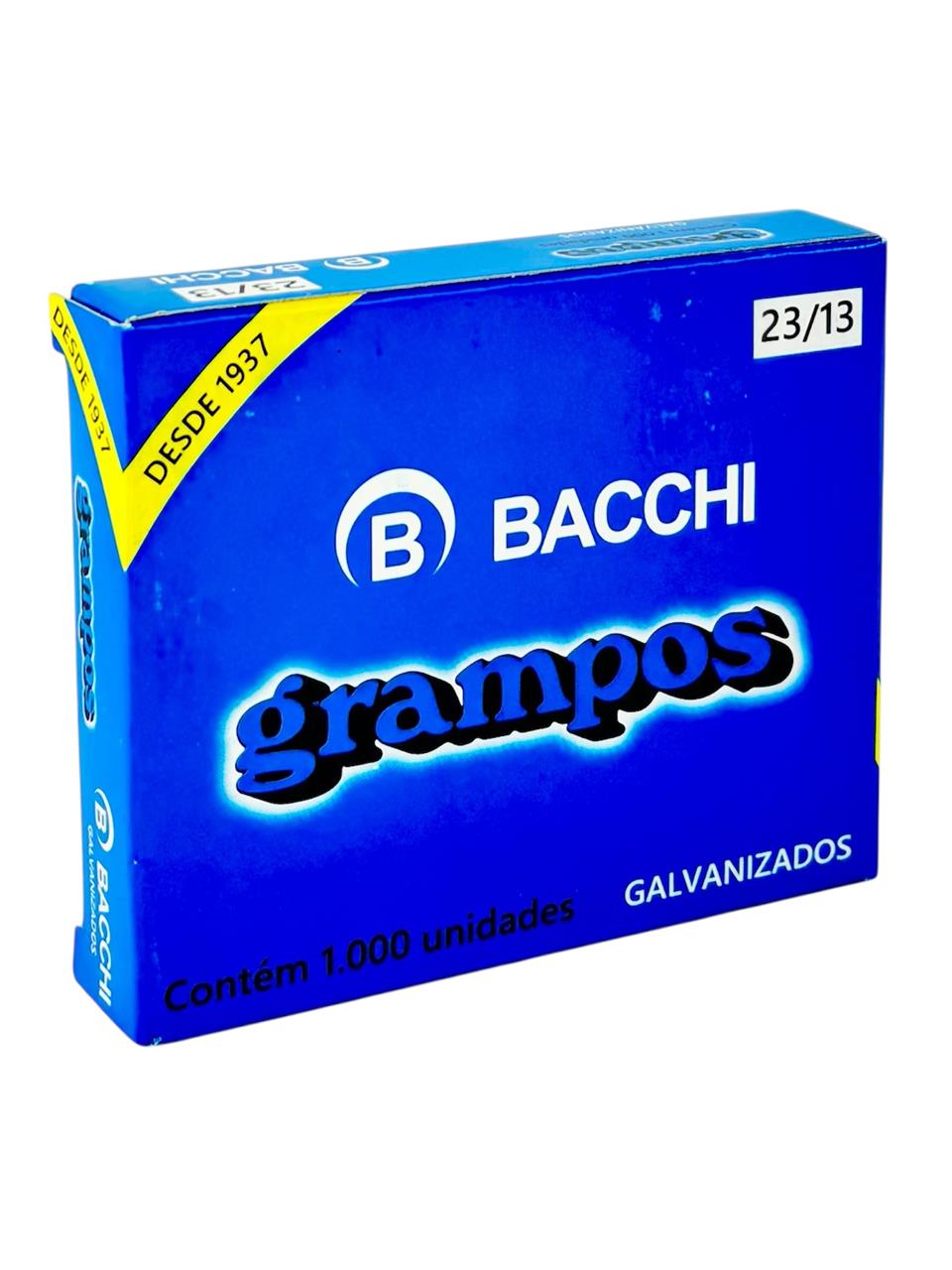 Grampo 23/13 Galvanizado com 1000 Unidades Bacchi