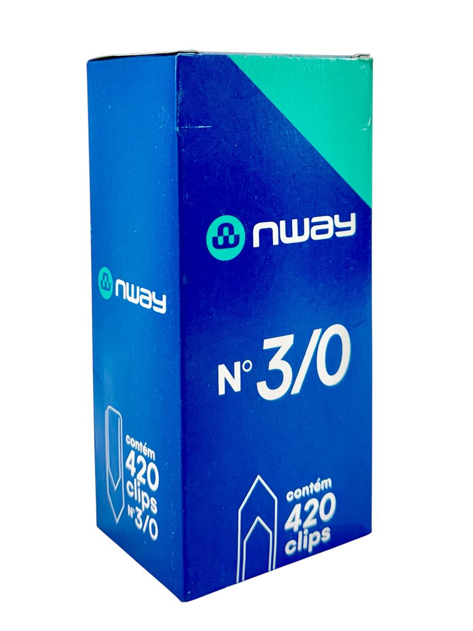 Clips Numero 3/0 caixa com 420 unidades