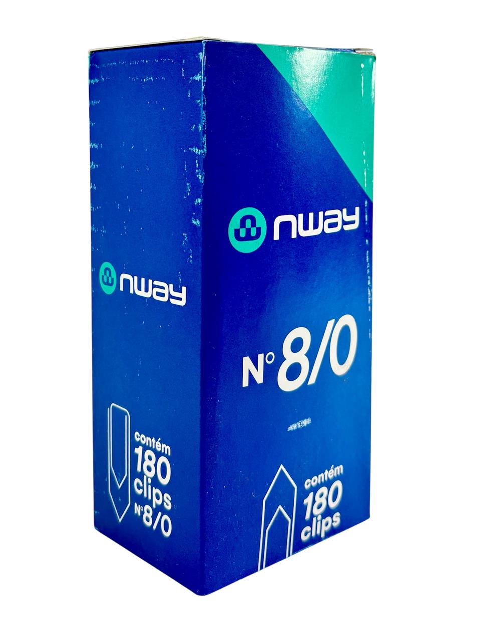 Clips GRANDE Numero 8/0 caixa com 180 unidades
