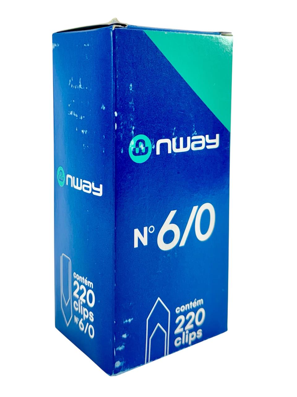 Clips Numero 6/0 caixa com 220 unidades