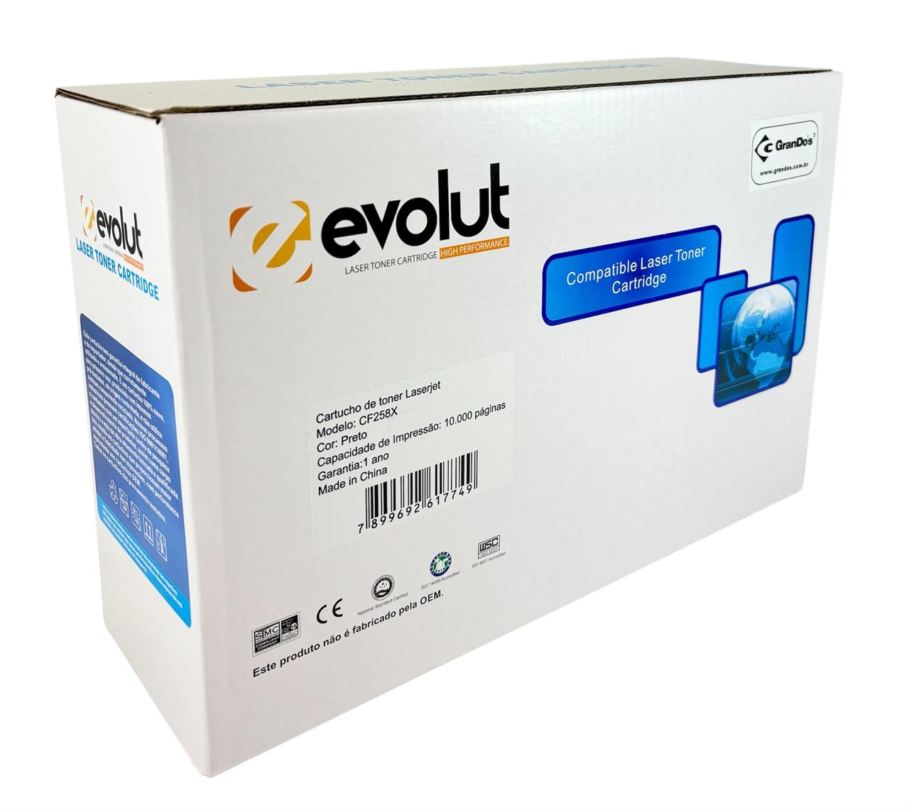 Toner CF258X Evolut COM CHIP